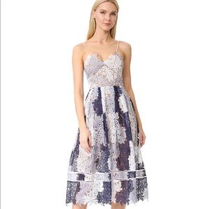 Self-Portrait Ombré Lace Dress